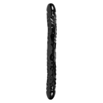 Jr Veined 12-Inch Double Header Bender Dong – Flexible Black Dildo