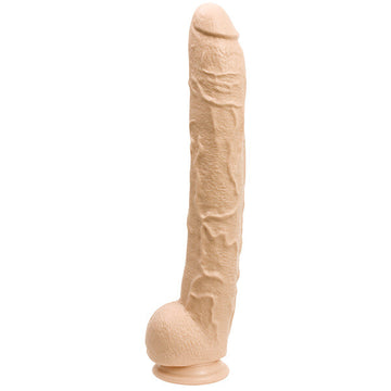 Dick Rambone Gigantic 15" Veined Dildo with Suction Cup Base – Flesh Pink