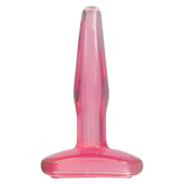 Crystal Jellies Small Pink Butt Plug – Smooth Tear Drop Shape for Beginners