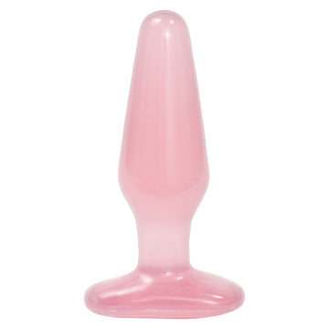 Crystal Jellies Medium Pink Butt Plug – Smooth Tear Drop Shape