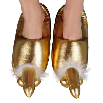 Golden Penis Novelty Slippers – Fun & Comfortable Fit Up To Size 42