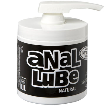 Anal Lube Natural Pump Dispenser – 135ml Water-Based, Condom Safe