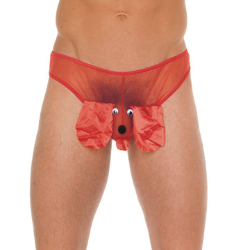 Men’s Red Animal Pouch – One Size, Vibrant & Comfortable