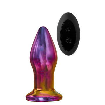 Glamour Glass Remote Control Vibrating Butt Plug – Borosilicate Glass with Wireless Remote
