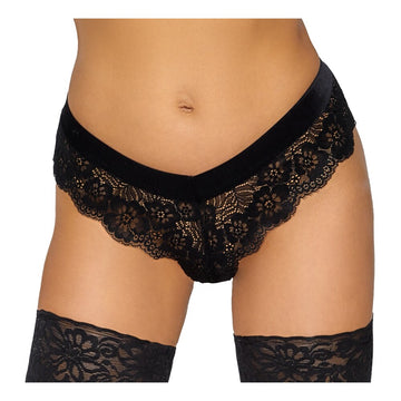 Cottelli Chain Crotch Panties – Lace Panties with Removable Chain for Added Sensuality