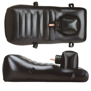 Louisiana Lounger Inflatable Sex Machine with Remote & 3 Vibrators – Black