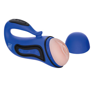 Apollo Alpha Stroker 2 USB Rechargeable Vibrating Masturbator – Blue