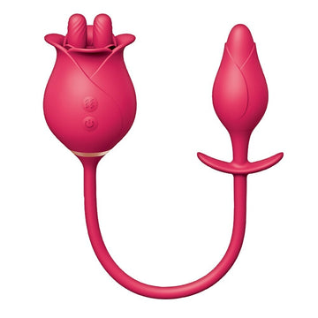 ClitTastic Tulip Finger Massager & Vibrating Pleasure Plug Set – USB Rechargeable