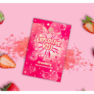 Explosive Kiss Strawberry Oral Popping Candies – 9g Edible Sensation