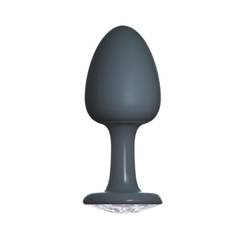 Dorcel Medium Geisha Anal Plug Diamond – Weighted Silicone Plug with Sparkling Jewel Base