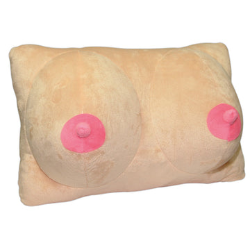 Breasts Plush Pillow with Soft Pink Nipples – Cozy & Playful
