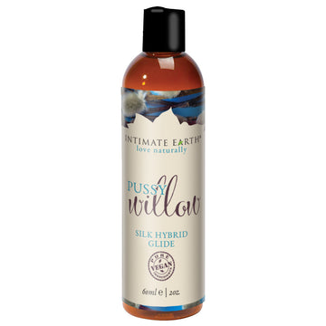 Intimate Earth Pussy Willow Silk Hybrid Lubricant 60ml – Water & Silicone Blend