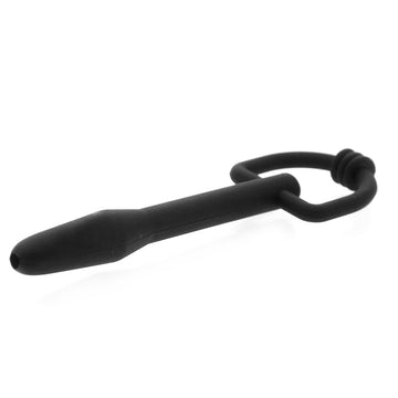 The Hallows Silicone CumThru D-Ring Penis Plug – Flexible Urethral Toy