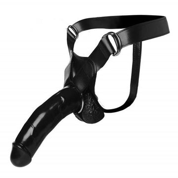 Infiltrator 2 Hollow Black Strap-On Dildo – 9 Inch Heavy Duty
