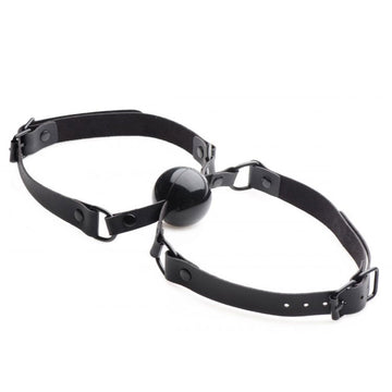 Doppleganger Silicone Double Mouth Gag with Dual Straps – Black