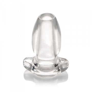 Peephole Hollow Anal Plug – Clear Tapered Beginner Plug