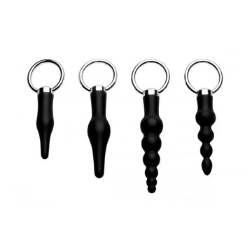 Master Series 4-Piece Silicone Anal Ringed Rimmer Set – Beginner Friendly