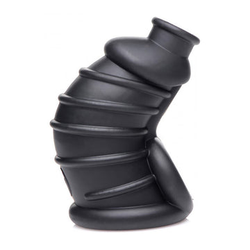 Master Series Dark Chamber Soft Silicone Chastity Cage – Comfortable Lockdown