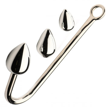 Anal Hook Trainer Set with 3 Interchangeable Plugs – Aluminum & Stainless Steel