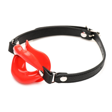 Juicy Lips Silicone Open Mouth Gag – Adjustable BDSM Accessory