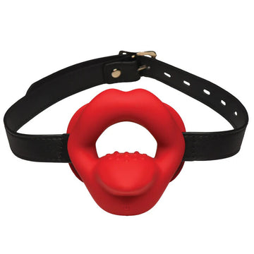 Vibrating Sissy Mouth Gag – 3-Speed Oral Play Vibrator with Teeth Guard