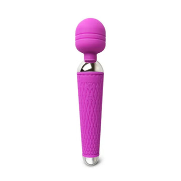 10-Speed Rechargeable Purple Magic Wand Vibrator – Powerful Clit Massager for Women
