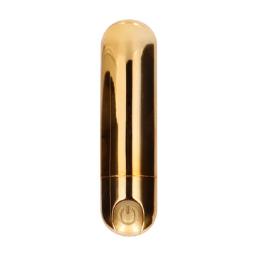 Gold Rechargeable Bullet Vibrator – 10-Speed Compact Clit Stimulator