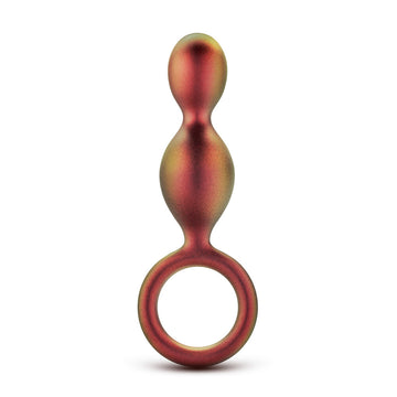 Anal Adventures Matrix Duo Loop Butt Plug – Platinum Silicone with Loop Base