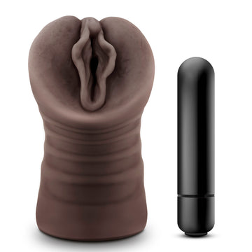 Hot Chocolate Alexis Vagina Vibrating Masturbator – Lifelike & Textured
