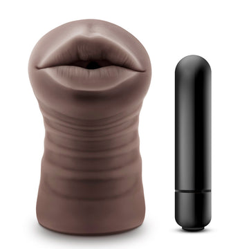 Hot Chocolate Heather Mouth Vibrating Masturbator – Realistic & Textured