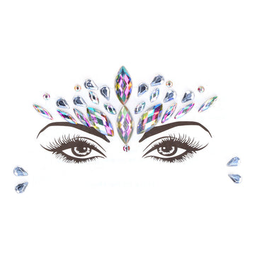 Le Desir Dazzling Crowned Face Bling Sticker – Glamorous Body Jewellery