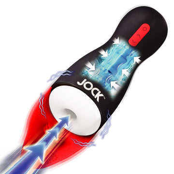 Jock Sucking & Vibrating Masturbator – USB Rechargeable Male Toy