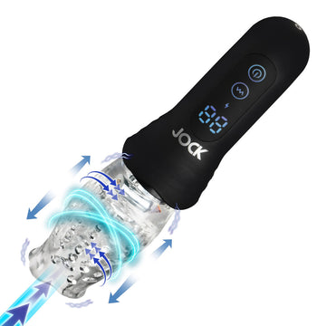 Jock Spinning, Thrusting & Vibrating Masturbator – Rechargeable Male Toy