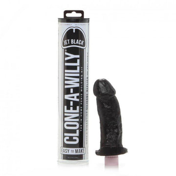 Jet Black Clone A Willy Vibrator with Complete Moulding Kit