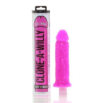 Hot Pink Clone A Willy Vibrator with Mini Moulding Kit