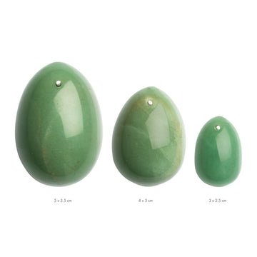 La Gemmes Jade Yoni Egg Set – Natural Healing Crystal Pelvic Trainer