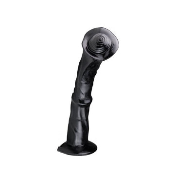 Animhole Zebra Dildo – 14 Inch Veined Vinyl with Suction Cup