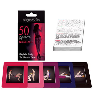 50 Bondage Sex Position Cards – Erotic BDSM Roleplay Card Game