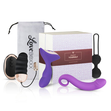 Loveboxxx Solo Women’s Box Gift Set – Purple USB Rechargeable Pleasure Kit