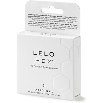 Lelo Hex Original Honeycomb Condoms – Pack of 3