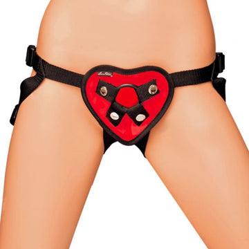 Lux Fetish Red Heart Strap-On Harness – Adjustable & Romantic