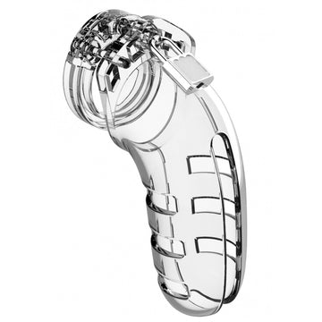 Man Cage 06 Male Clear Chastity Cage 5.5 Inch – Durable & Discreet