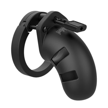 Man Cage 20 Male Black Silicone Chastity Cage 3.5 Inch – Comfortable & Secure