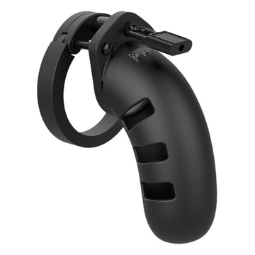 Man Cage 21 Male Black Silicone Chastity Cage 4.5 Inch – Secure & Comfortable