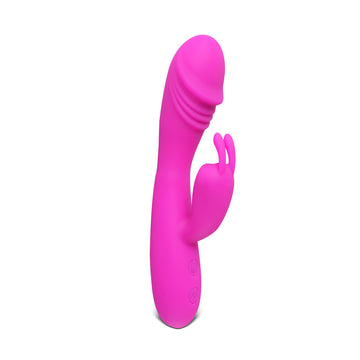 12-Speed Pink Rabbit Vibrator – Dual Motor Clitoral & G-Spot Stimulator