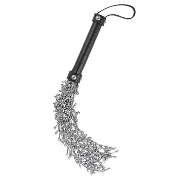 Dominant Submissive Ultimate Studded Iron Chain Whip – Flexible BDSM Whip with Studded Chains