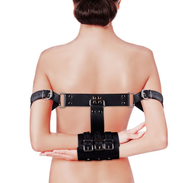 Complete Arm Restraints – Adjustable Faux Leather Restraints for BDSM Play