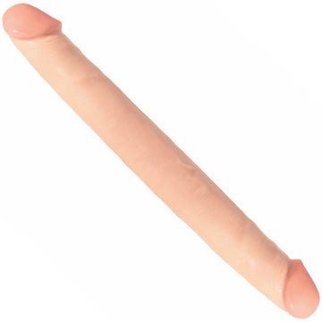 Basix 12 Inch Double Dong Flesh – Realistic Double-Ended Dildo