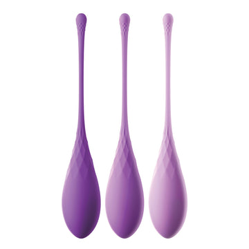 Fantasy For Her Kegel TrainHer Set – 3-Level Weighted Silicone Kegel Exercisers