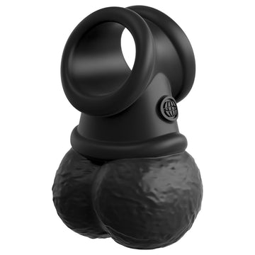 King Cock The Crown Jewels Weighted Swinging Balls – Silicone C-Ring